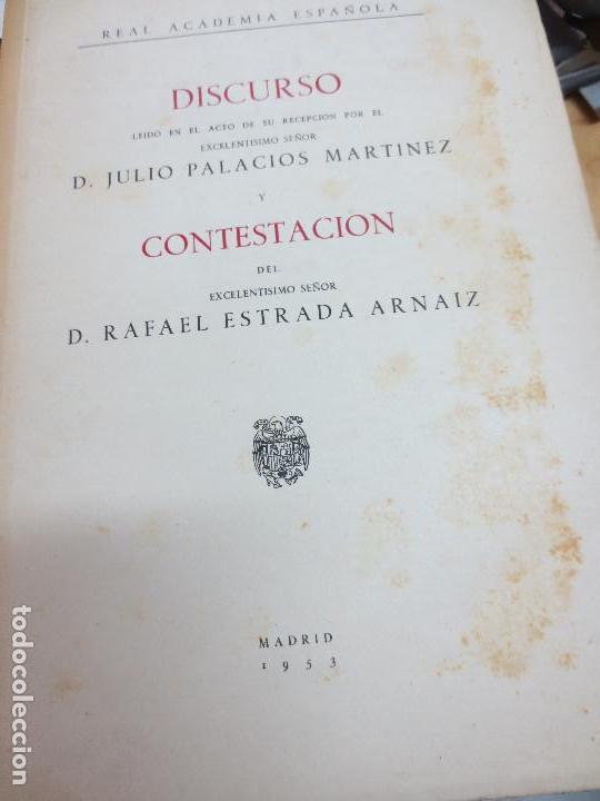 Libri di seconda mano: EL LENGUAJE DE LA F&Iacute;SICA Y SU PECULIAR FILOSOFIA REAL ACADEMIA ESPA&Ntilde;OLA A&Ntilde;O 1953