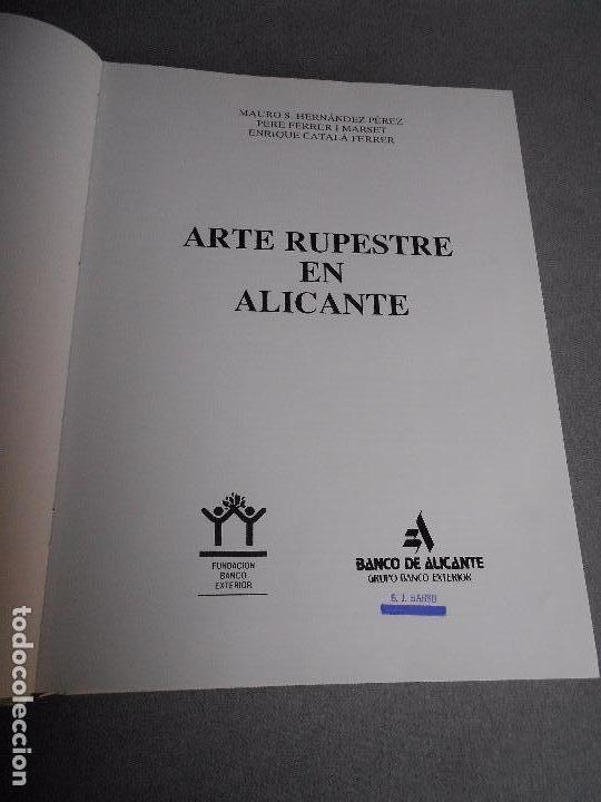 Libros de segunda mano: ARTE RUPESTRE EN ALICANTE - Foto 3