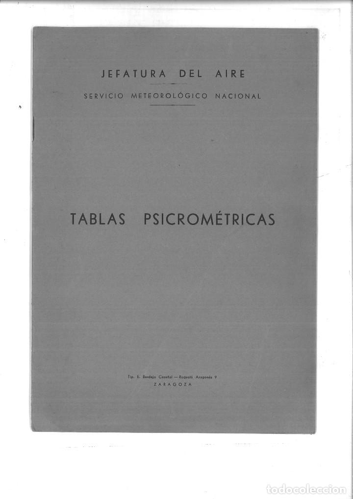 Libros de segunda mano de ciencias: TABLAS PSICROM&Eacute;TRICAS. JEFATURA DEL AIRE - Foto 1