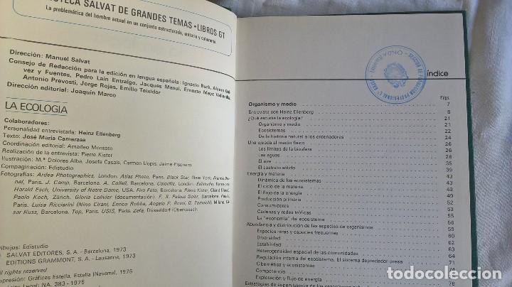 Libros de segunda mano: la ecologia. salvat - Foto 3