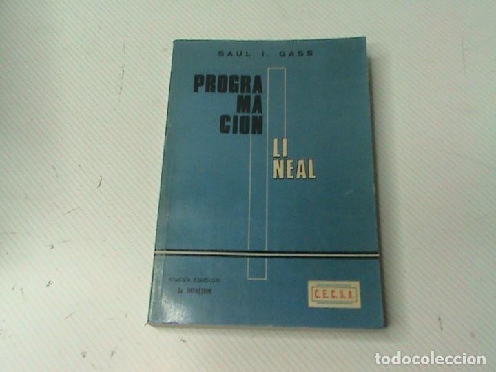 Libros de segunda mano de ciencias: Programaci&oacute;n lineal (autor: Saul I. Gass) - Foto 1