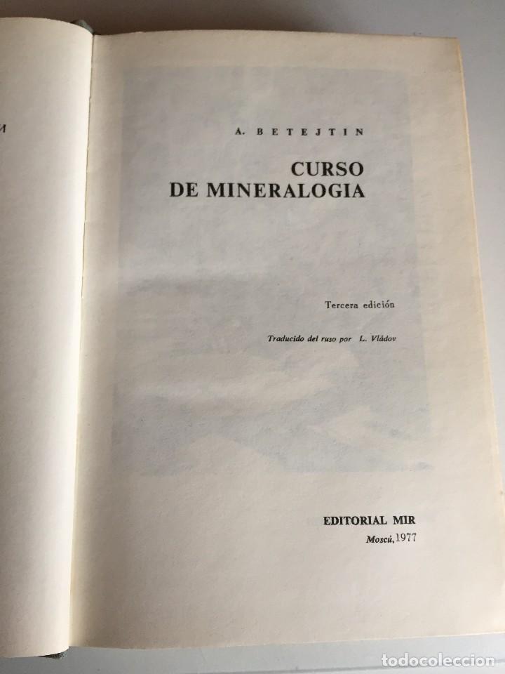 Libros de segunda mano: CURSO DE MINERALOGIA - Foto 3