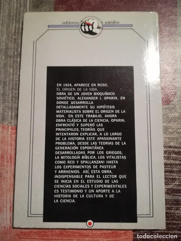 Libros de segunda mano: El origen de la vida - A. Oparin - Foto 2