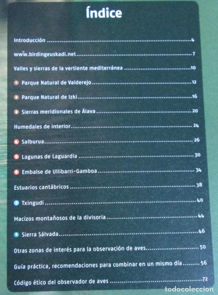 Libros de segunda mano: OBSERVACION DE AVES - Gu&iacute;a para la pr&aacute;ctica del birding - Euskadi - Foto 3