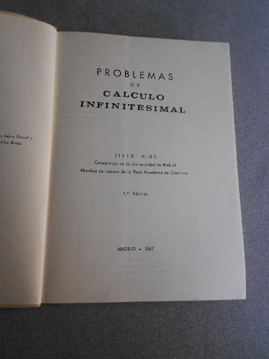 Libros de segunda mano de ciencias: PROBLEMAS DE CALCULO INFINITESIMAL - Foto 2
