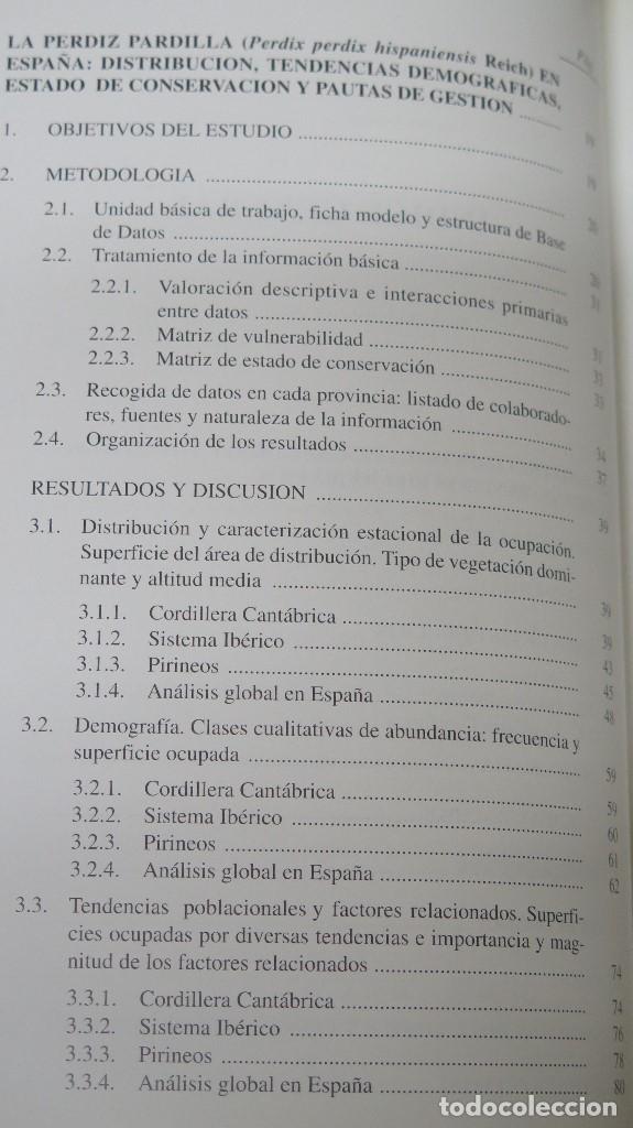 Libros de segunda mano: LA PERDIZ PARDILLA EN ESPA&Ntilde;A. VV.AA - Foto 3