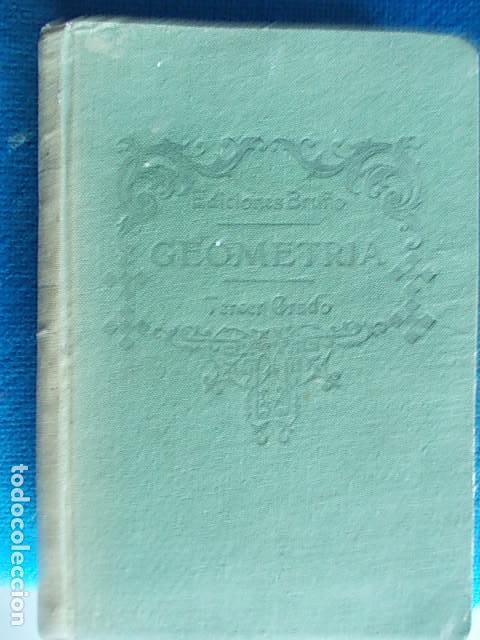 Libros de segunda mano de ciencias: Ediciones bru&ntilde;o Geometr&iacute;a tercer grado - Foto 1