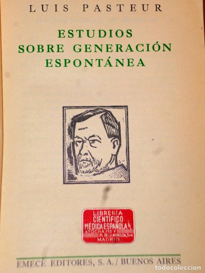 Libros de segunda mano: ESTUDIOS SOBRE GENERACI&Oacute;N ESPONT&Aacute;NEA. - Foto 2