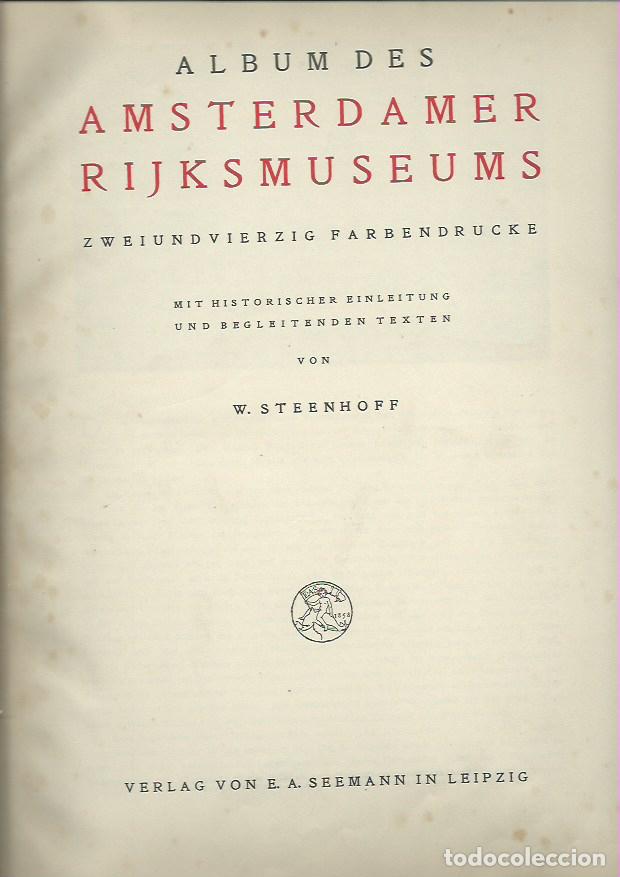 Second hand books: Album des Amsterdamer Rijksmuseums Steenhoff