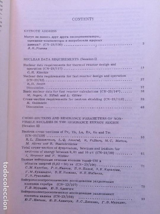 Libros de segunda mano de ciencias: NUCLEAR DATA FOR REACTORS. II VOLUMS. (INGENIER&Iacute;A NUCLEAR) - Foto 3