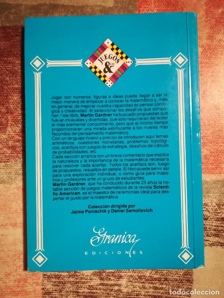 Libros de segunda mano de ciencias: Matem&aacute;tica para divertirse - Martin Gardner - Foto 2