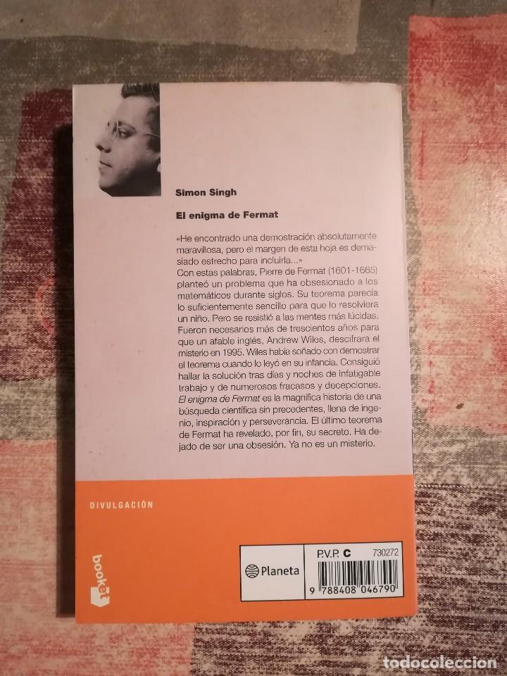 Libros de segunda mano de ciencias: El enigma de Fermat - Simon Singh - Foto 2