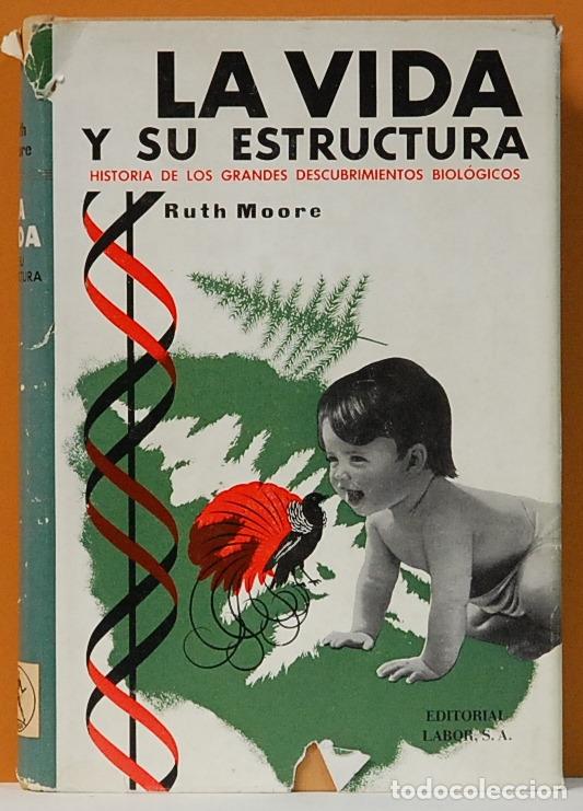Libros de segunda mano: LMV - RUTH MOORE.-LA ESTRUCTURA DE LA VIDA.-EDITORIAL LABOR.1963.