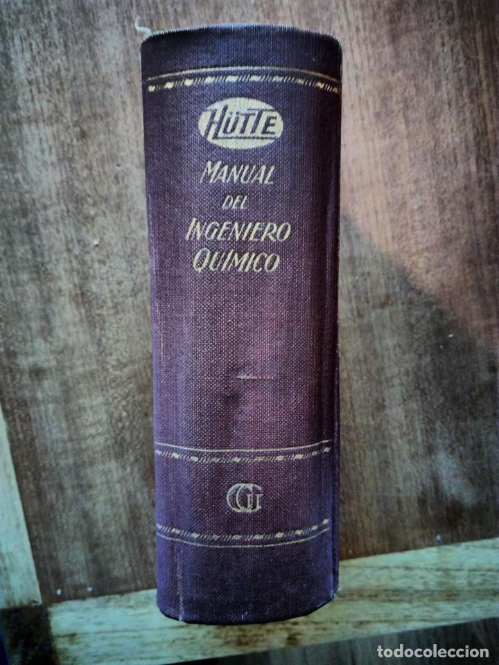 Libros de segunda mano de ciencias: Manual del Ingeniero Qu&iacute;mico - Hutte - Foto 1