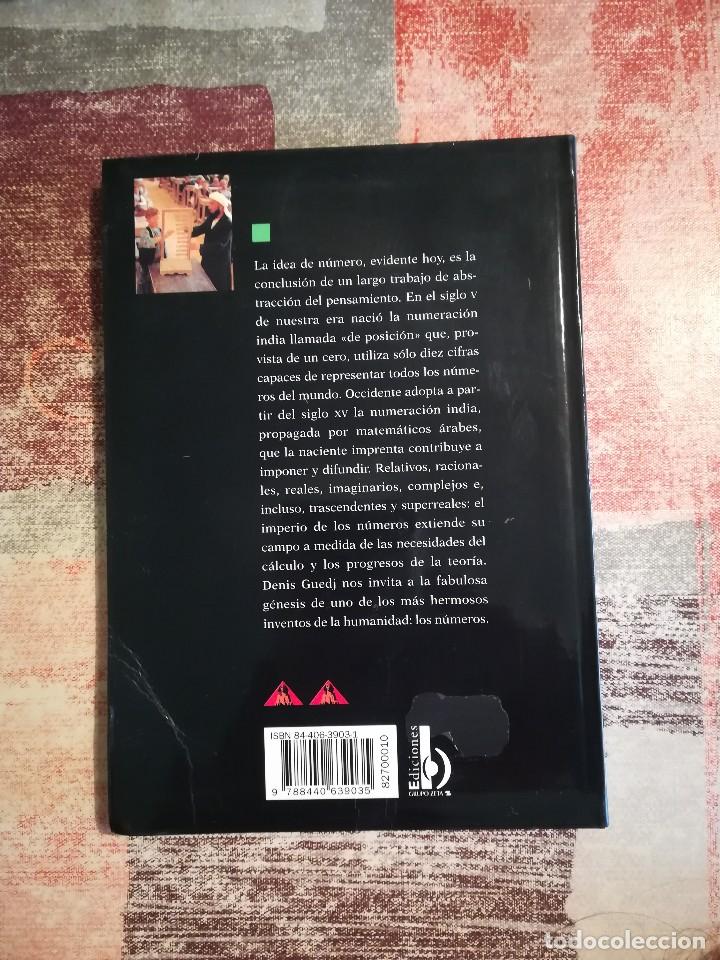 Libros de segunda mano de ciencias: El imperio de las cifras y los n&uacute;meros - Denis Guedj - Foto 2