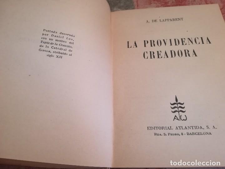 Libros de segunda mano de ciencias: La providencia creadora - A. de Lapparent - 1945 - Foto 3