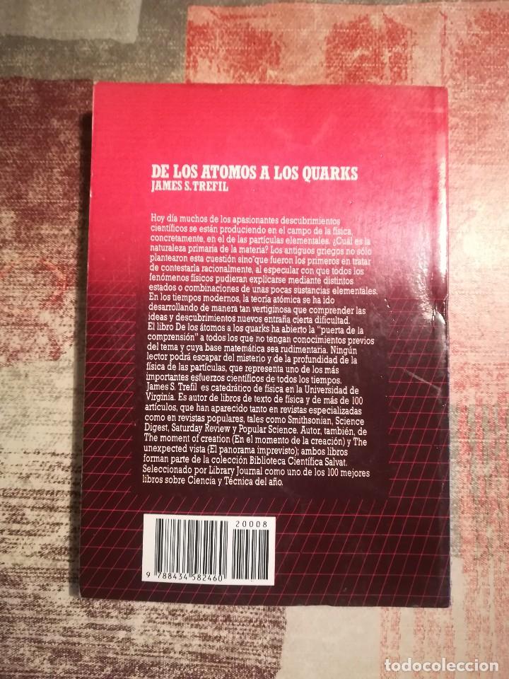 Libros de segunda mano de ciencias: De los &aacute;tomos a los quarks - James S. Trefil - Foto 2