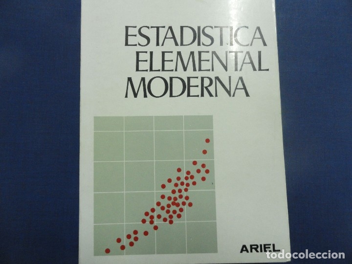 Libros de segunda mano de ciencias: Estad&iacute;stica Elemental Moderna - Alfonso G Barbancho - Foto 1