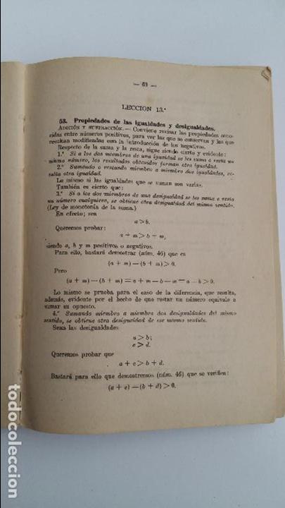 Libros de segunda mano de ciencias: MATEMATICAS. TERCER CURSO. TEXTOS E P. 1953 - Foto 2