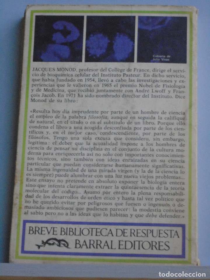 Libros de segunda mano: El Azar y La Necesidad - Foto 2