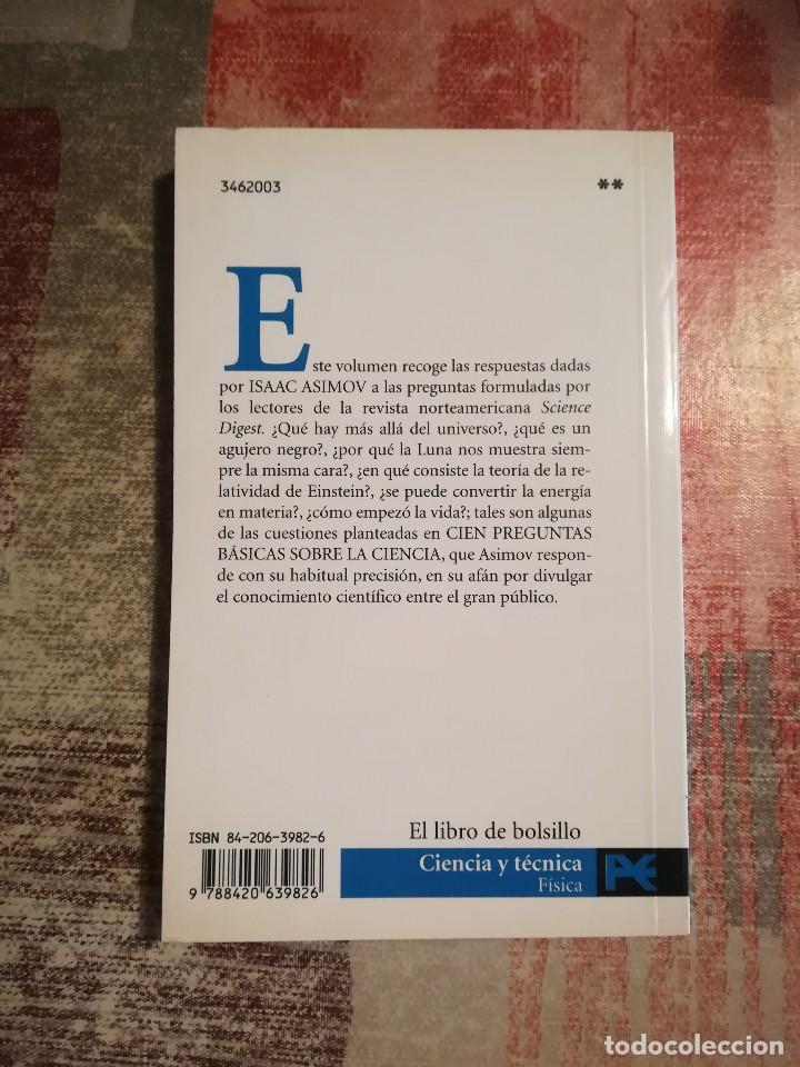 Libros de segunda mano de ciencias: Cien preguntas b&aacute;sicas sobre la ciencia - Isaac Asimov - Foto 2