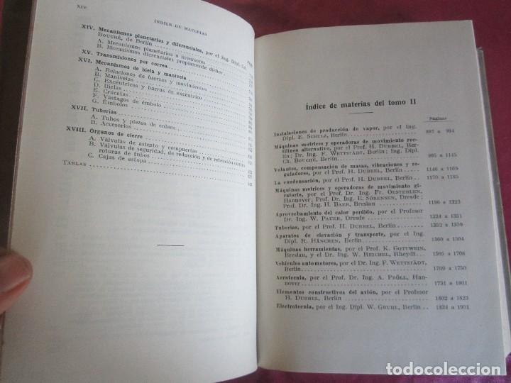 Libros de segunda mano de ciencias: MANUAL DEL CONSTRUCTOR DE M&Aacute;QUINAS. TOMO PRIMERO 1945 E6 - Foto 6