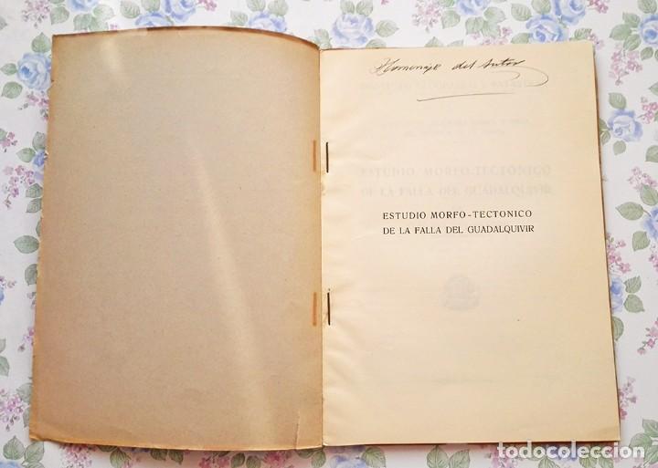 Libros de segunda mano: 1954 Alfonso Rey Pastor - Estudio morfotectónico falla Guadalquivir Geografía sismología - Foto 3 - 120912183