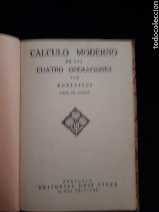Libros de segunda mano de ciencias: C&aacute;lculo moderno. Ed. Lu&iacute;s Vives. - Foto 3
