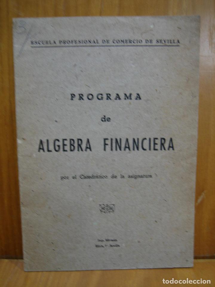 Libros de segunda mano de ciencias: Algebra financiera - Foto 1
