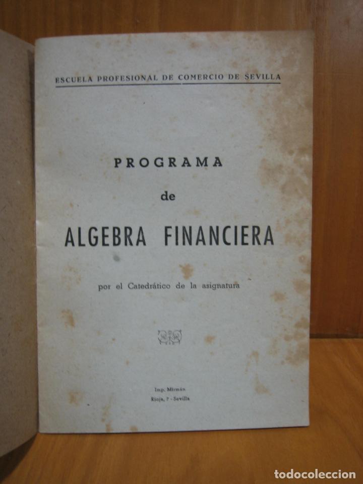 Libros de segunda mano de ciencias: Algebra financiera - Foto 2