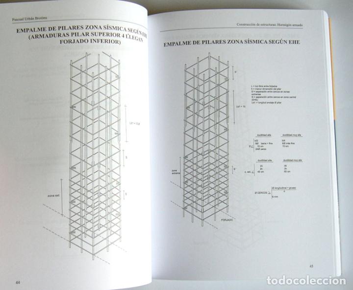 Libros de segunda mano de ciencias: HORMIGON ARMADO - DETALLES CONSTRUCTIVOS Y PERSPECTIVAS - PASCUAL URBAN BROTONS - Foto 4