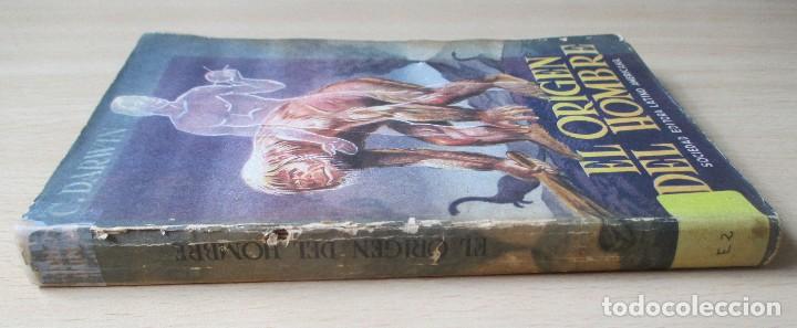Libros de segunda mano: El or&iacute;gen del hombre, de Charles Darwin - Foto 2