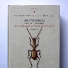 Libros de segunda mano: LOS CARABOIDEA DE LA COMUNIDAD AUTÓNOMA DEL PAÍS VASCO TOMO 1 . Lote 125505591