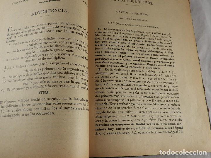 Libros de segunda mano de ciencias: LIBRO TABLAS DE LOGARITMOS POR VICENTE VAZQUEZ QUEIPO - Foto 6