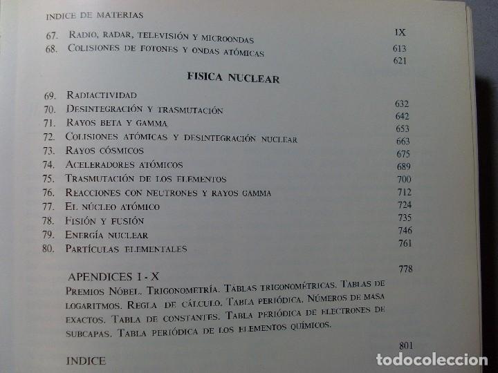 Libros de segunda mano de ciencias: F&Iacute;SICA MODERNA / White / 4&ordf; edici&oacute;n 1962. Montaner y Sim&oacute;n - Foto 4