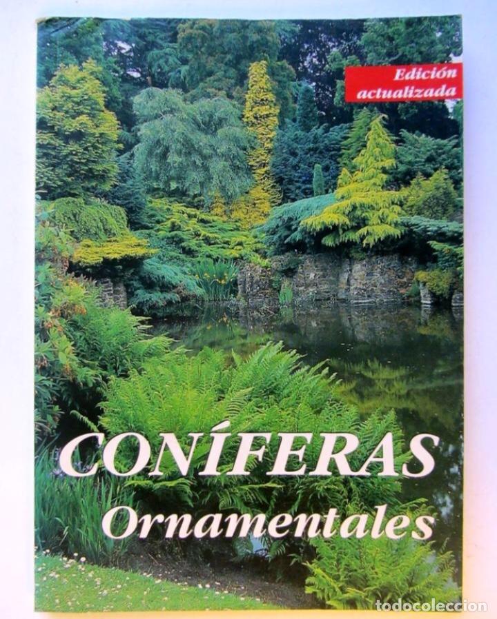 Libros de segunda mano: Con&iacute;feras ornamentales.  Floraprint Espa&ntilde;a 1998. - Foto 1