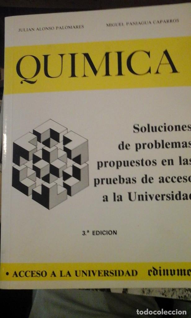 Libros de segunda mano de ciencias: QU&Iacute;MICA. SOLUCIONES DE PROBLEMAS PROPUESTOS EN LAS PRUEBAS DE ACCESO A LA UNIVERSIDAD (Madrid, 1991)