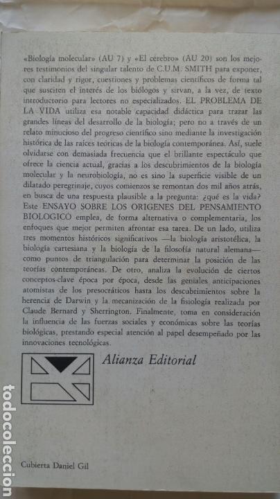 Libros de segunda mano: El problema de la vida. C. U. M. Smith. - Foto 2