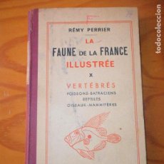 Libros de segunda mano: LA FAUNE DE LA FRANCE ILLUSTREE: VERTEBRES - REMY PERRIER- DELAGRAVE 1954- . Lote 128954779