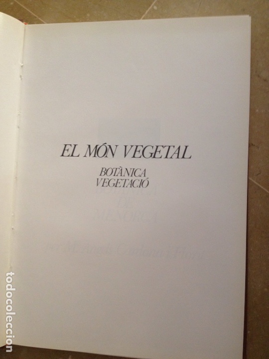 Libros de segunda mano: ENCICLOP&Egrave;DIA DE MENORCA. EL M&Oacute;N VEGETAL (TOM II) - Foto 2