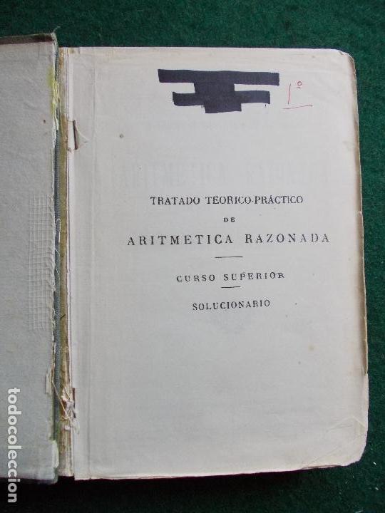 Libros de segunda mano de ciencias: Aritmetica razonada - Foto 2