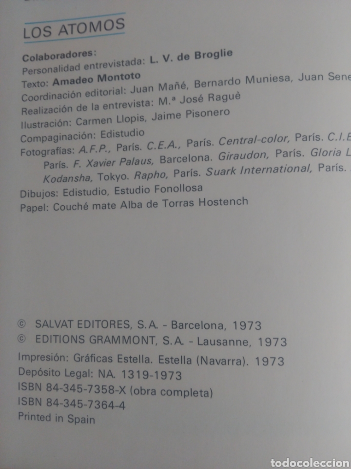 Libros de segunda mano: Los &aacute;tomos .Biblioteca Salvat - Foto 2