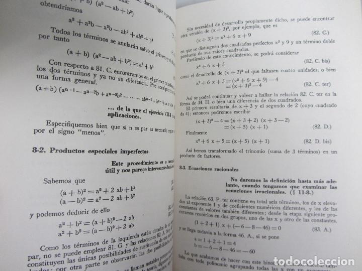 Libros de segunda mano de Ciencias: Lote 4 libros álgebra, trigonometría, matemáticas, geometria. - Foto 6 - 132670266