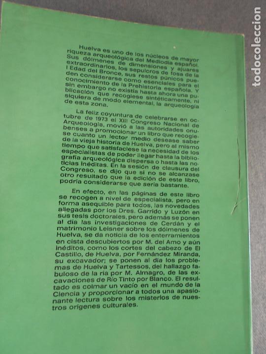 Libros de segunda mano: HUELVA, PREHISTORIA Y ANTIGUEDAD - Foto 11