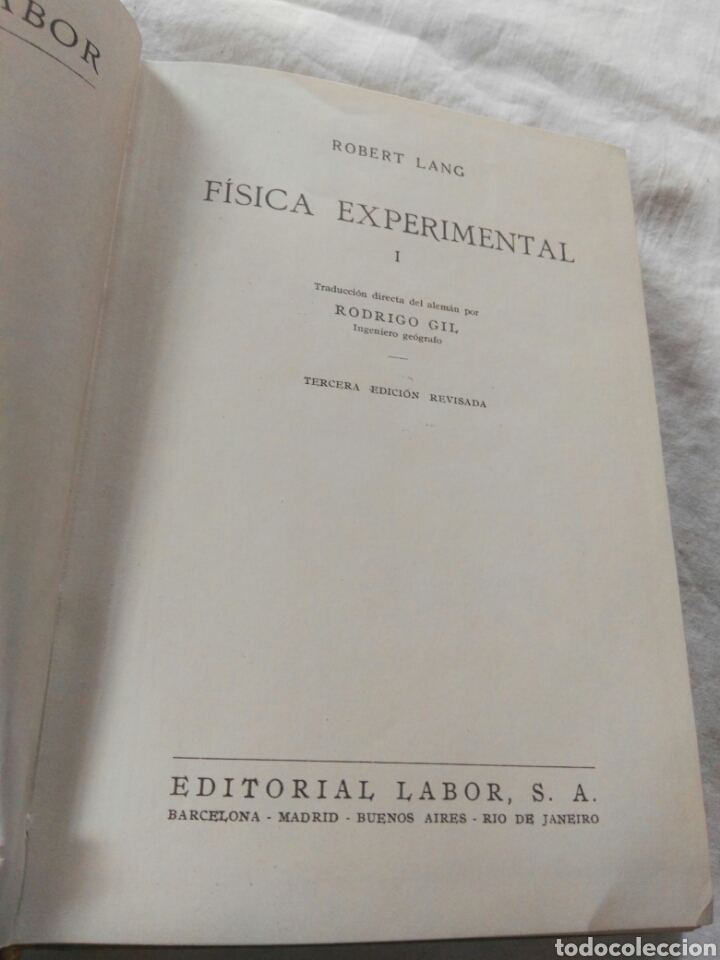 Libros de segunda mano de ciencias: FISICA EXPERIMENTAL ROBER LANG EDIT LABOR - Foto 2