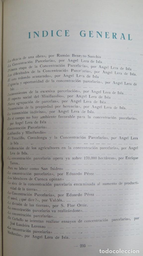 Libros de segunda mano: LA CONCENTRACI&Oacute;N PARCELARIA EN LA OPINI&Oacute;N P&Uacute;BLICA. VV.AA - Foto 2