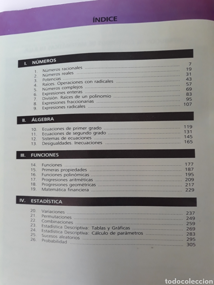Libros de segunda mano de ciencias: MATEM&Aacute;TICAS ALGORITMO 1. Vizmanos 1990 - Foto 2