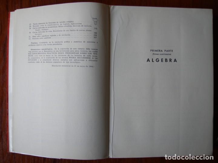 Libros de segunda mano de ciencias: LIBRO MATEM&Aacute;TICAS INGENIEROS TECNICOS EDITORIAL RAZON Y FE 1967 - Foto 5