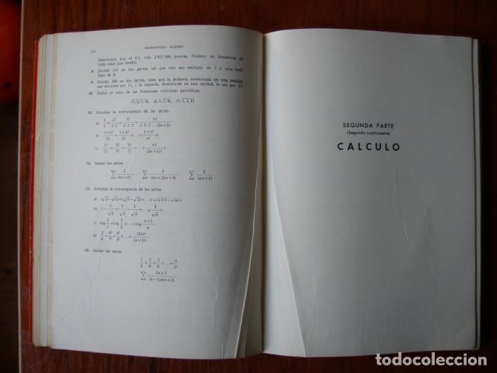 Libros de segunda mano de ciencias: LIBRO MATEM&Aacute;TICAS INGENIEROS TECNICOS EDITORIAL RAZON Y FE 1967 - Foto 8