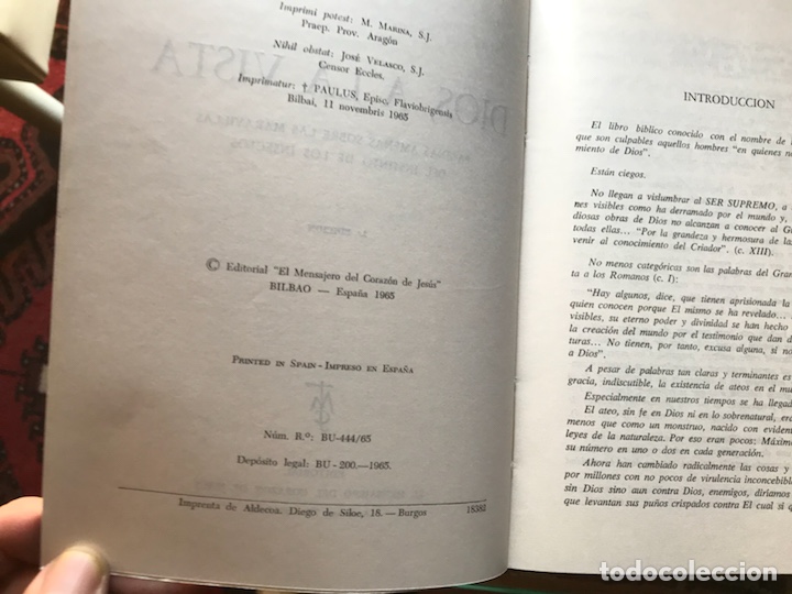 Libros de segunda mano: Dios a la vista. Jes&uacute;s Sim&oacute;n. Libro ameno sobre insectos. - Foto 2
